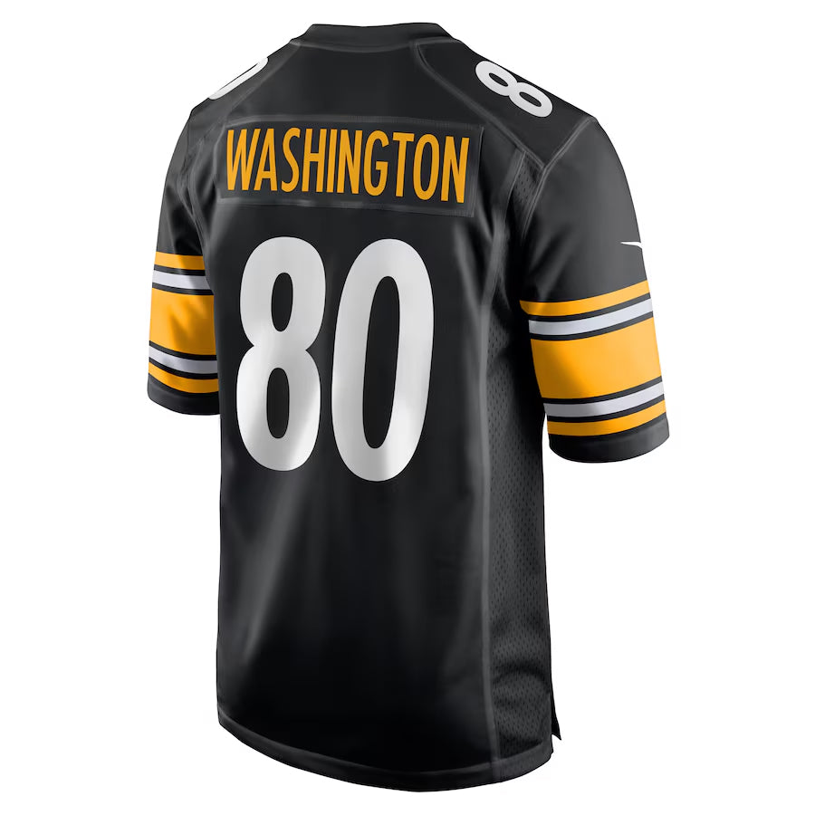 P.Steelers #80 Darnell Washington Player Black Home Game Football Jerseys football jersey product view 1