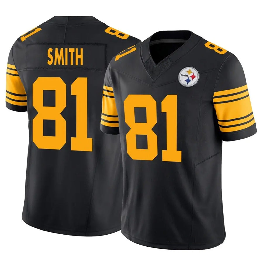 P.Steelers #81 Jonnu Smith Player Black Alternate Vapor F.U.S.E. Limited Football Jerseys football jersey product view 1