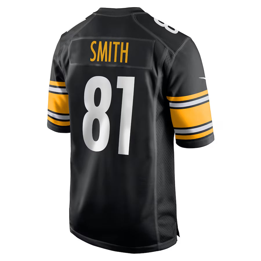 P.Steelers #81 Jonnu Smith Player Black Home Game Football Jerseys football jersey product view 1