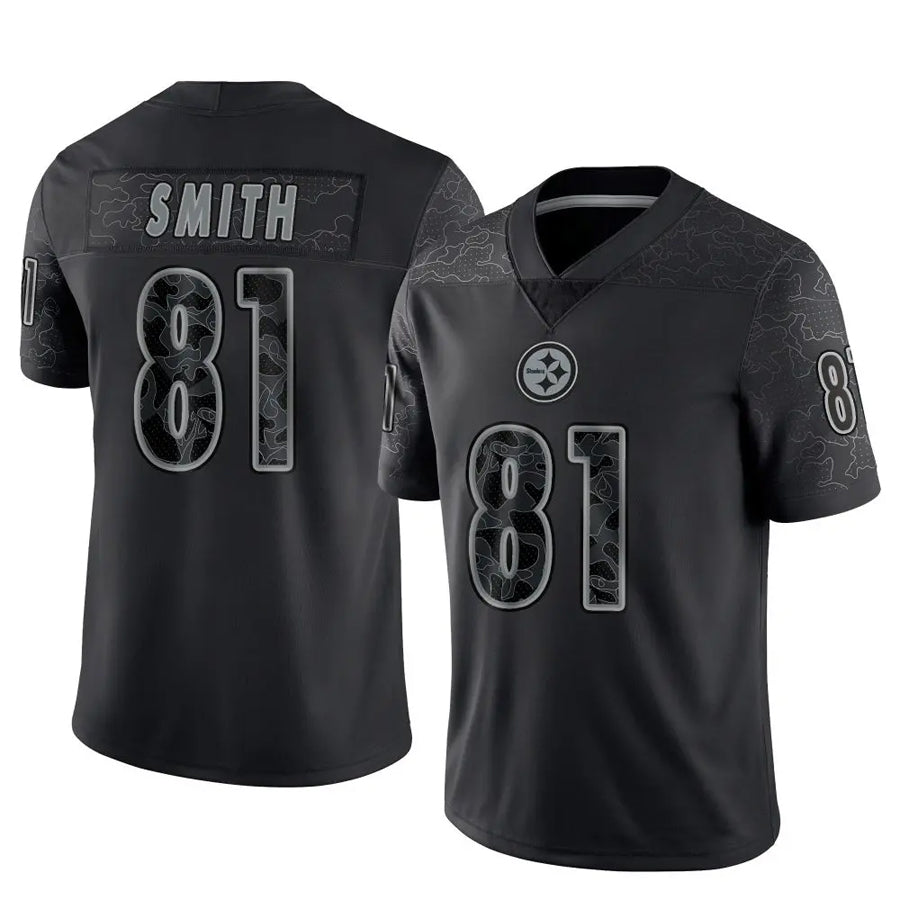 P.Steelers #81 Jonnu Smith Player Black RFLCTV Limited Football Jerseys football jersey product view 1