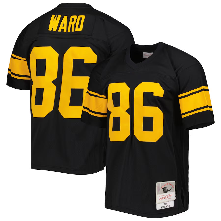 P.Steelers #86 Hines Ward Player Black Legacy Football Jerseys football jersey product view 1