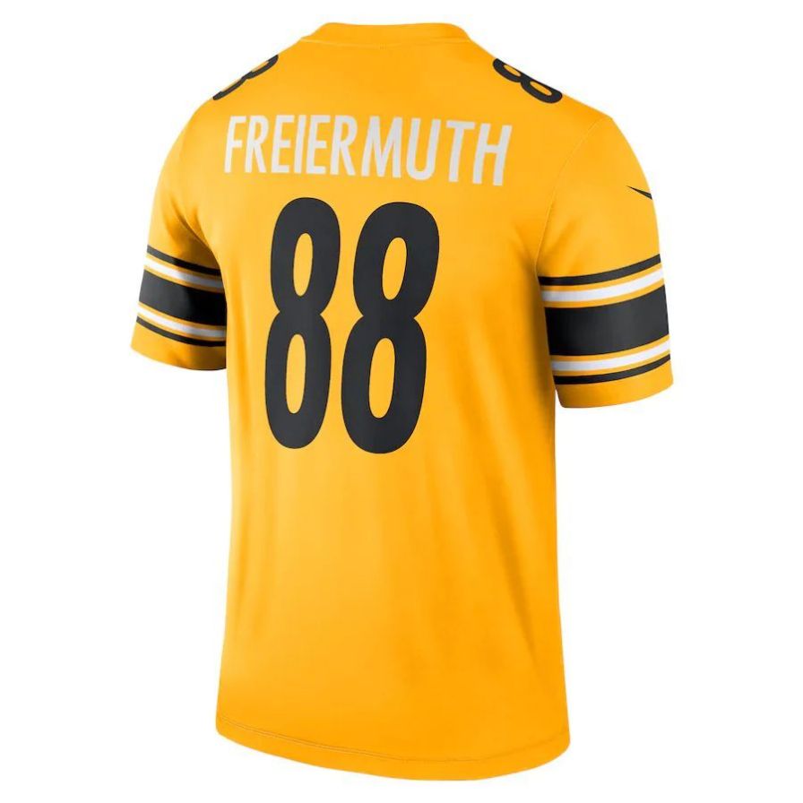 #88 Pat Freiermuth Player P.Steelers Gold Inverted Legend Football Jerseys football jersey product view 1