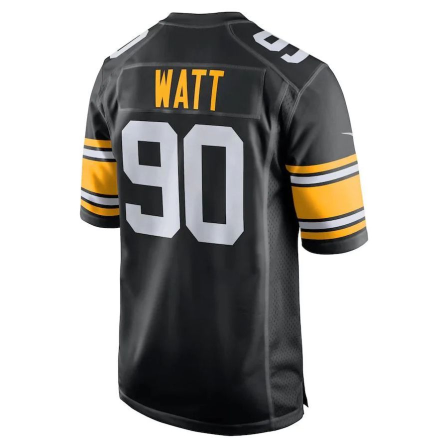 #90 T.J. Watt Player P.Steelers Black Game Stitched Football Jerseys football jersey product view 1