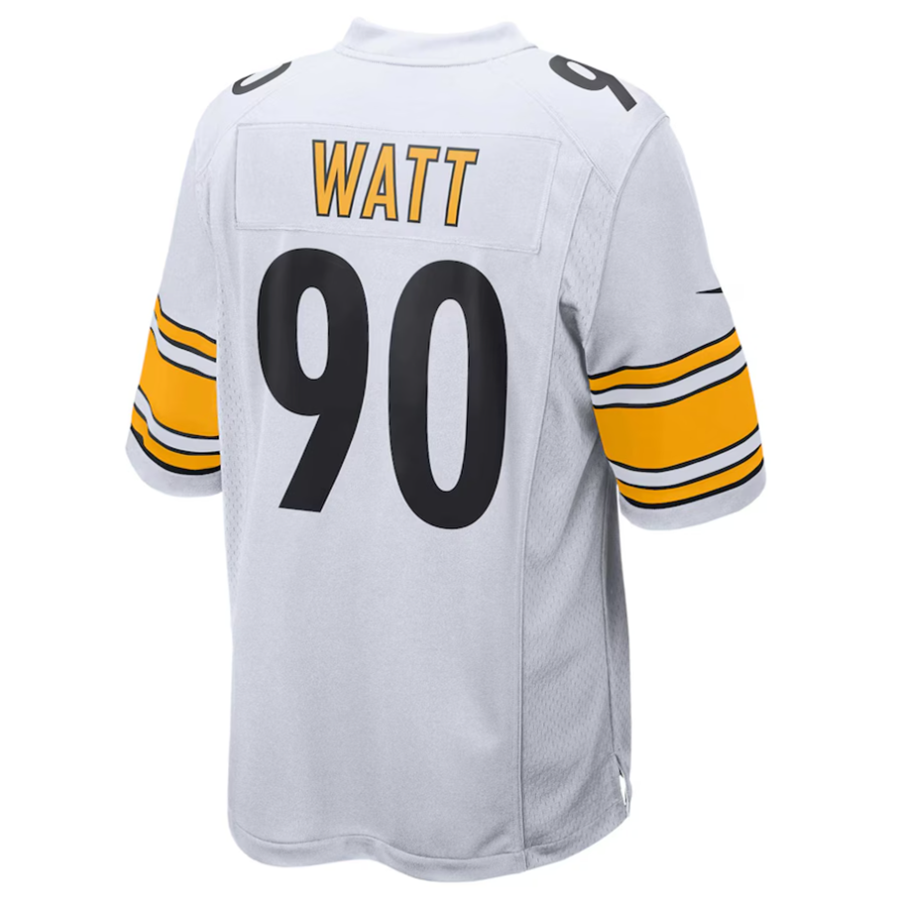 P.Steelers #90 T.J. Watt Player White Game Fotoball Jerseys football jersey product view 1
