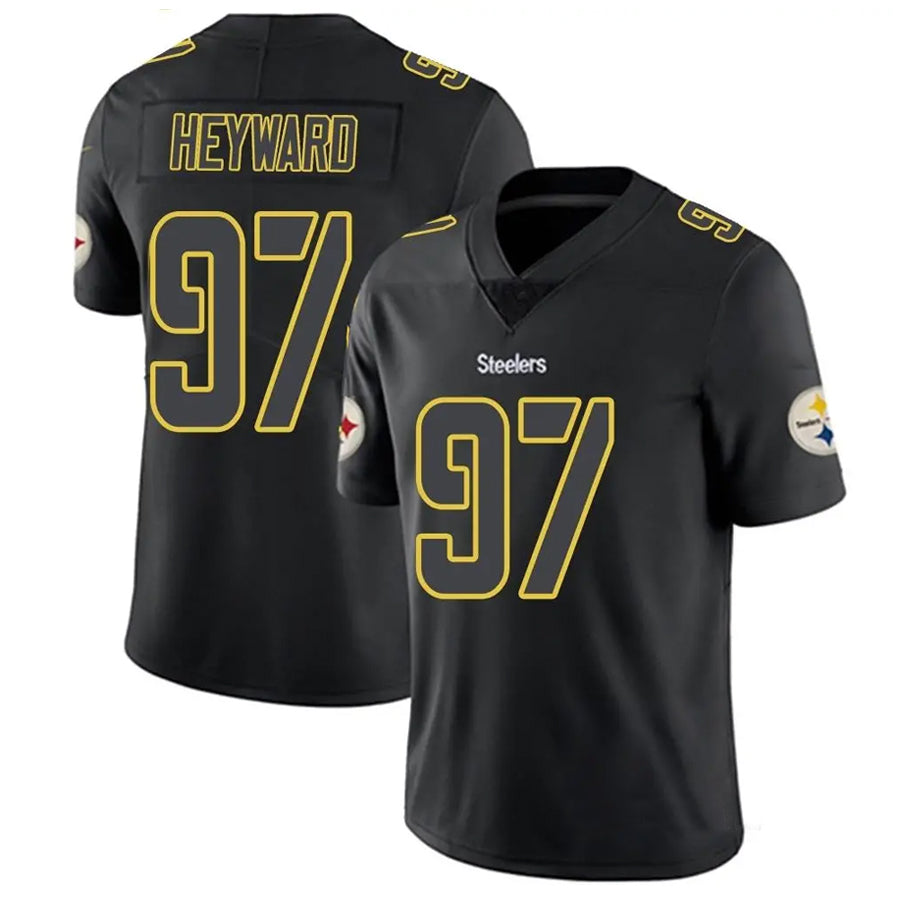 P.Steelers #97 Cameron Heyward Player Black Impact Limited Football Jerseys football jersey product view 1