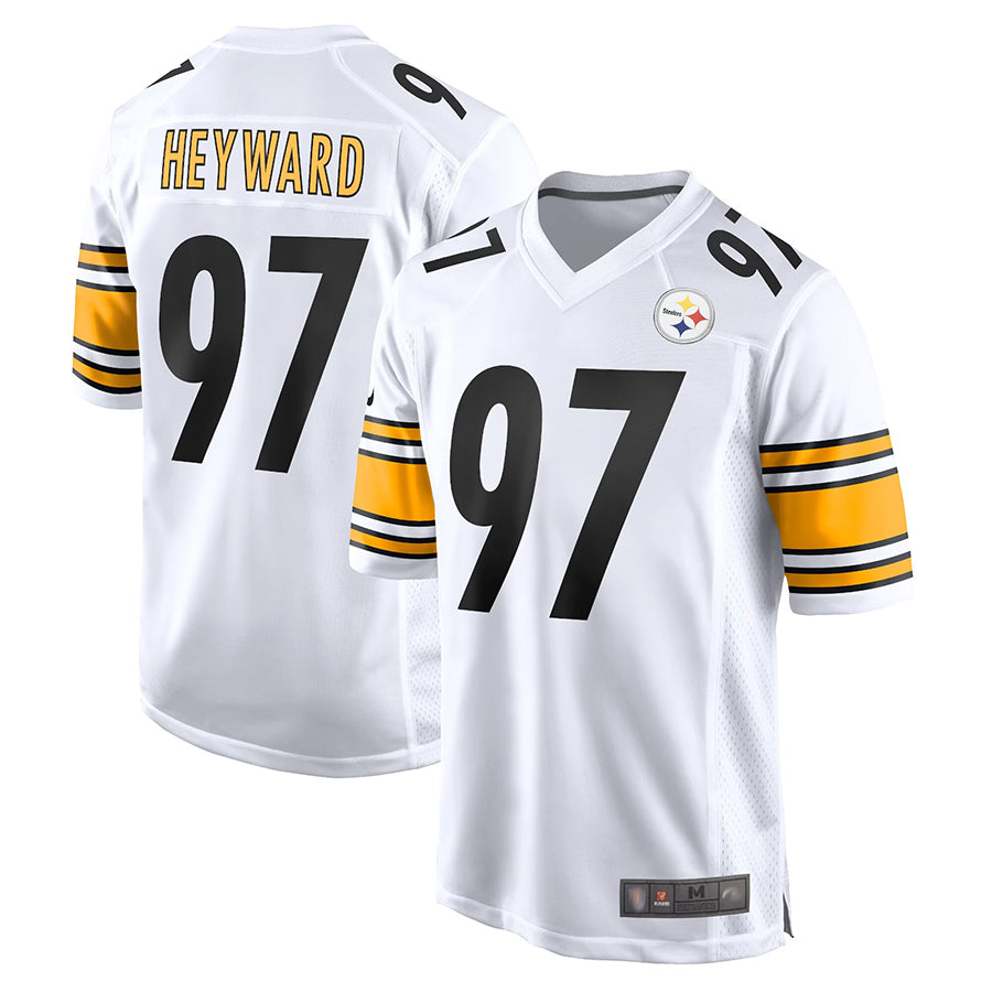P.Steelers #97 Cameron Heyward Player White Home Game Football Jerseys football jersey product view 1