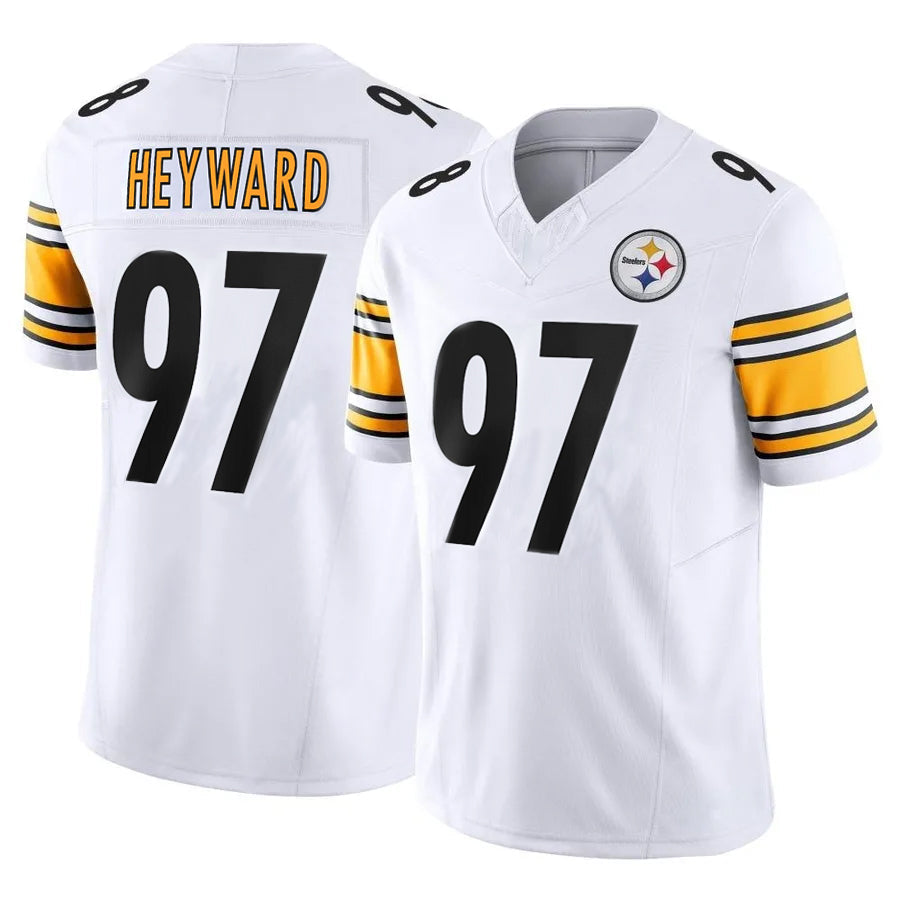 P.Steelers #97 Cameron Heyward Player White Vapor F.U.S.E. Limited Football Jerseys football jersey product view 1