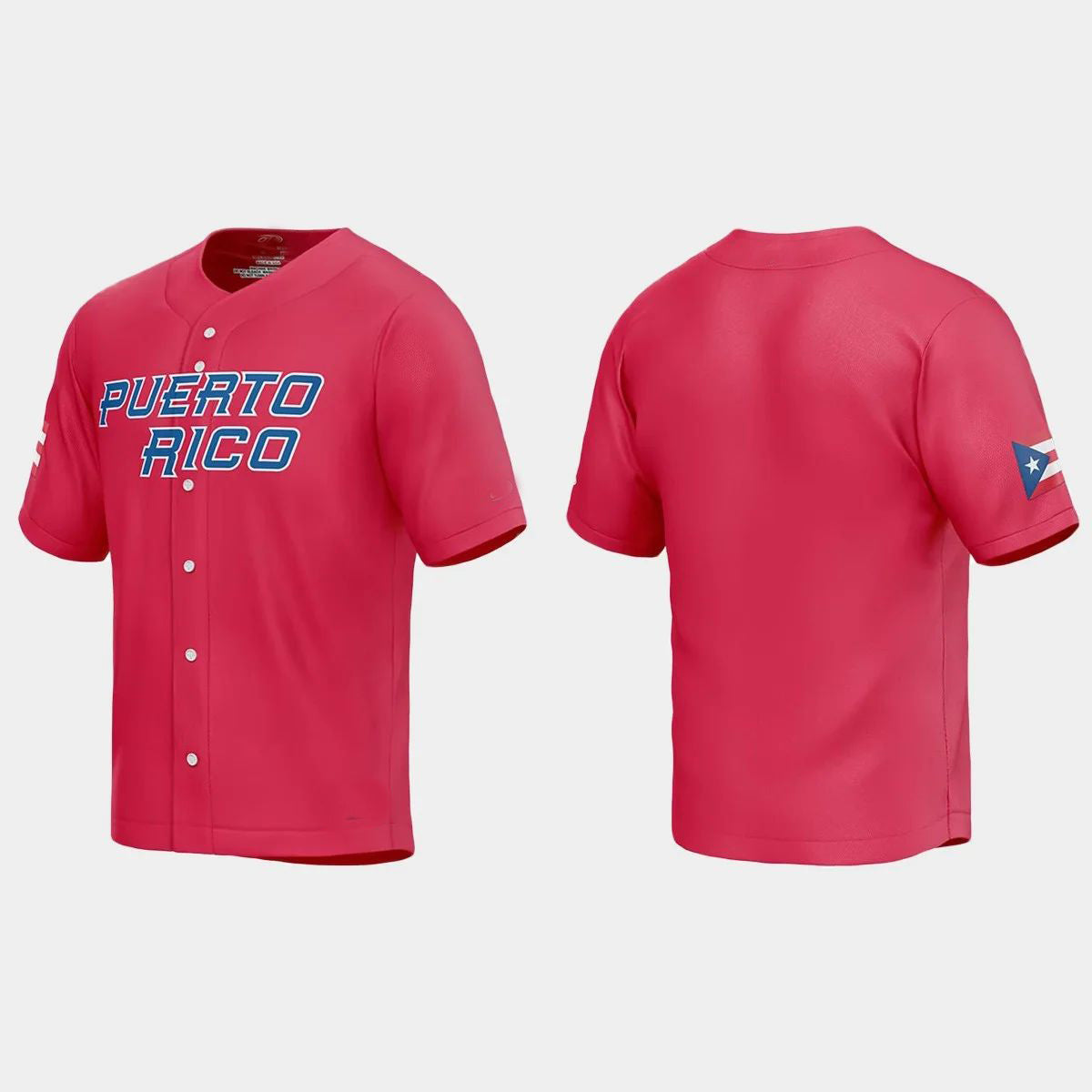 PUERTO RICO BASEBALL 2023 WORLD BASEBALL CLASSIC JERSEY ¨C RED Stitches Baseball Jerseys baseball jersey product view 1