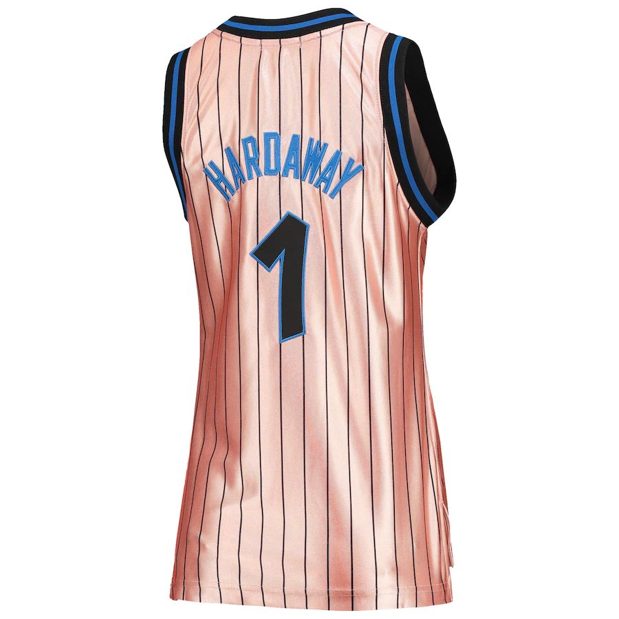 O.Magic #1 Penny Hardaway Women's 75th Anniversary Rose Gold 1993 Swingman Jersey Pink Stitched American Basketball Jersey basketball jersey product view 1