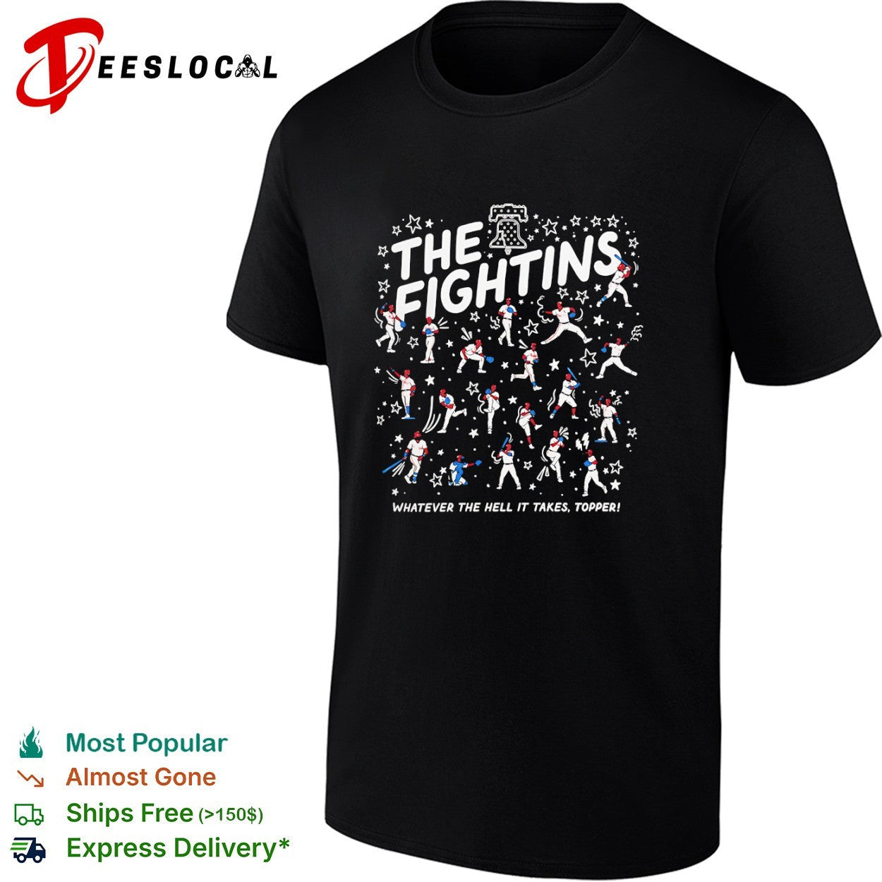 Philadelphia Phillies The Fightins Rob Thomson - Adult & Kids T-Shirts, Sweatshirts & Hoodies apparel design preview 1