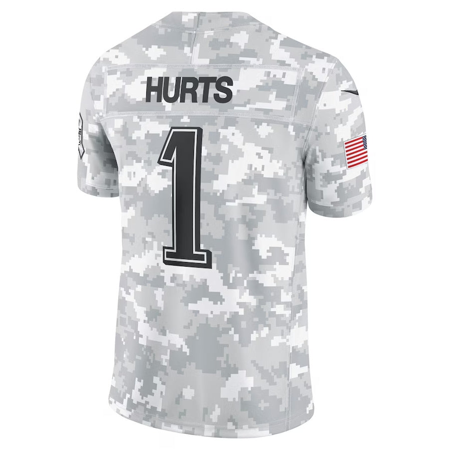 P.Eagles #1 Jalen Hurts Player Arctic Camo Salute to Service Limited Stitched American Football Jerseys football jersey product view 1