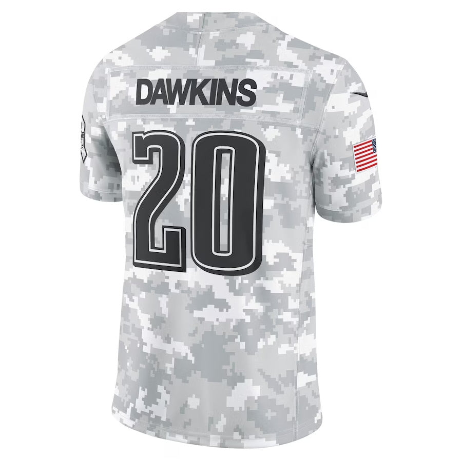 P.Eagles #20 Brian Dawkins Player Arctic Camo Salute to Service Limited Stitched American Football Jerseys football jersey product view 1