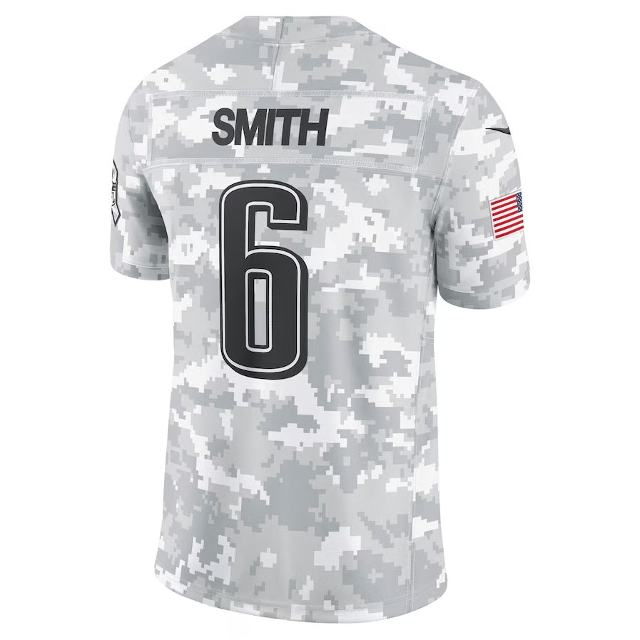P.Eagles #6 DeVonta Smith Player Arctic Camo Salute to Service Limited Stitched American Football Jerseys football jersey product view 1