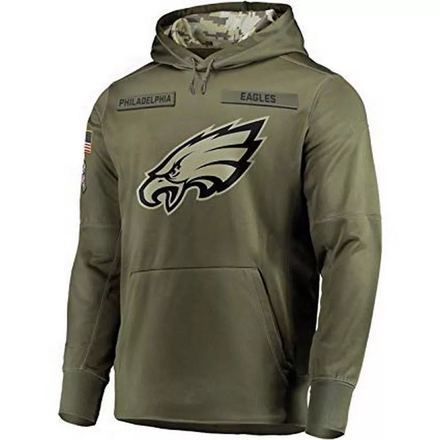 P.Eagles Salute To Service Club Pullover Hoodie Player Game Jersey Birthday gifts Stitched American Football Jerseys football jersey product view 1