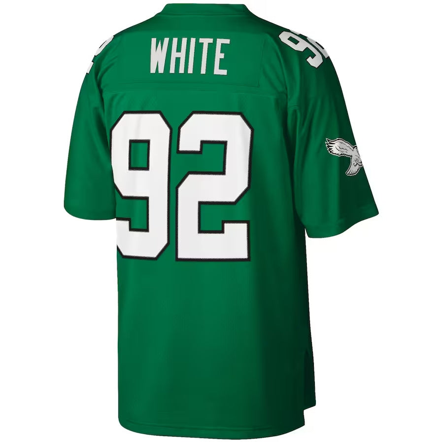 P.Eagles #92 Reggie White Player 1990 Retired Player Replica Game Jersey - Kelly Green Stitched American Football Jerseys football jersey product view 1
