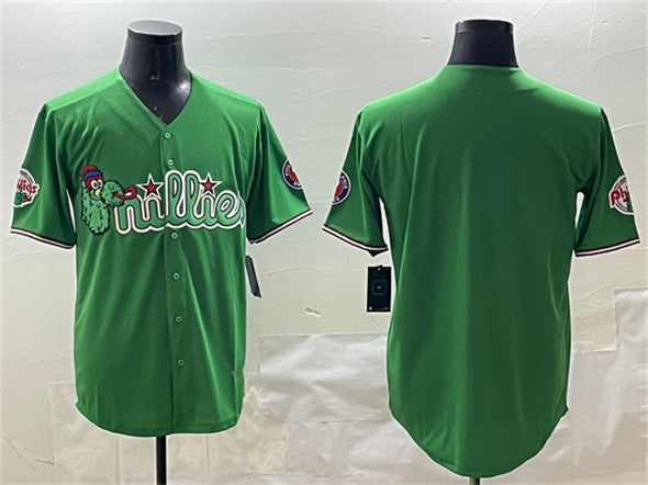 Philadelphia Phillies Blank Green Phanatic Limited Stitched Baseball Jersey baseball jersey product view 1
