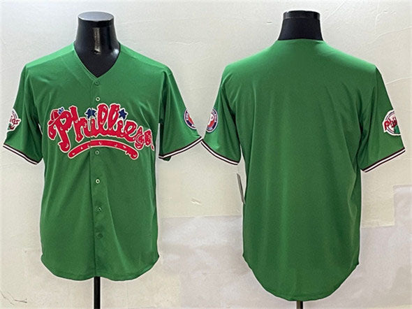 Philadelphia Phillies Blank Green Phanatic Limited Stitched Baseball Jersey baseball jersey product view 1