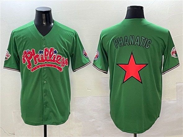 Philadelphia Phillies Green Phanatic Limited Stitched Baseball Jersey baseball jersey product view 1