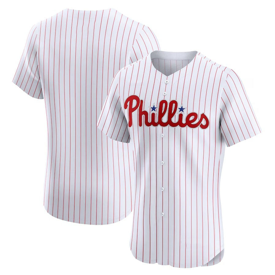 Philadelphia Phillies Home Elite Jersey - White Stitched Baseball Jersey baseball jersey product view 1