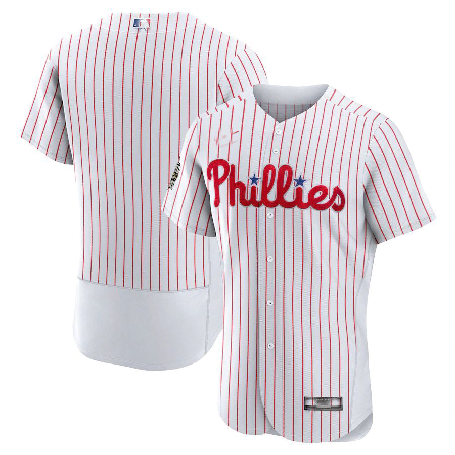 Philadelphia Phillies White 2022 World Series Home Authentic Blank Jersey Baseball Jerseys baseball jersey product view 1