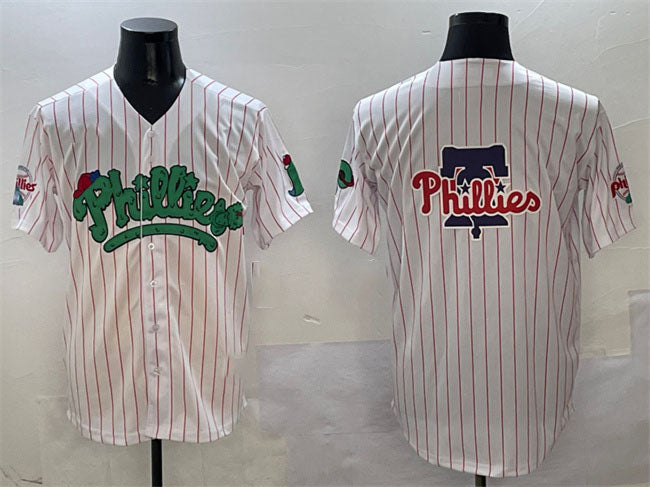 Philadelphia Phillies Team Big Logo White Phanatic Limited Stitched Baseball Jersey baseball jersey product view 1