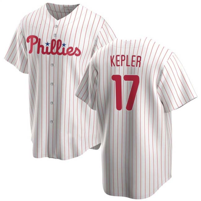 Philadelphia Phillies #17 Max Kepler White 2024 Cool Base Stitched Baseball Jersey baseball jersey product view 1