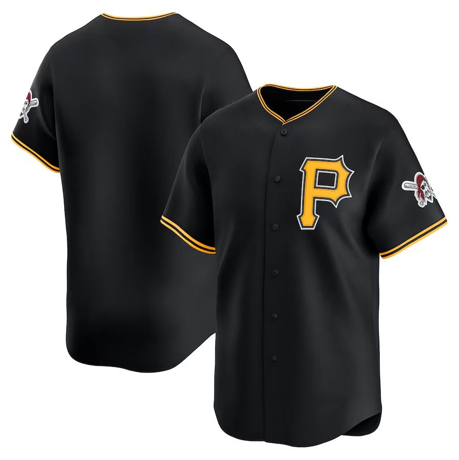 Pittsburgh Pirates Alternate Limited Jersey - Black Stitched Baseball Jersey baseball jersey product view 1
