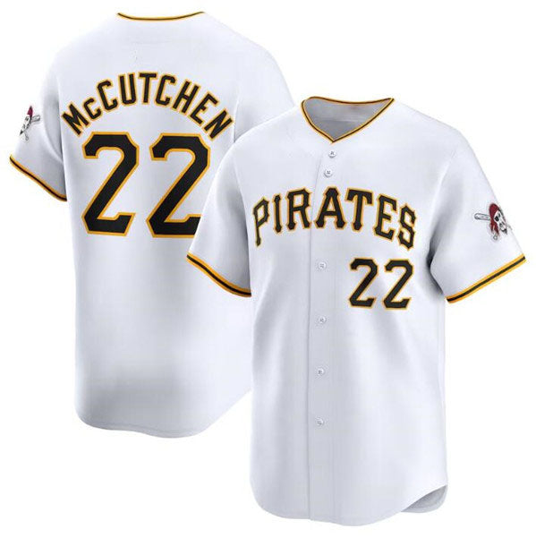 Pittsburgh Pirates #22 Andrew McCutchen White Home Limited Baseball Stitched Jersey baseball jersey product view 1
