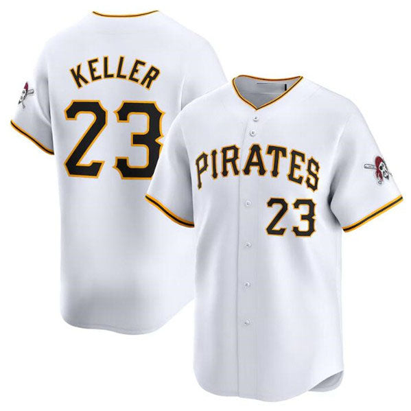 Pittsburgh Pirates #23 Mitch Keller White Home Limited Baseball Stitched Jersey baseball jersey product view 1