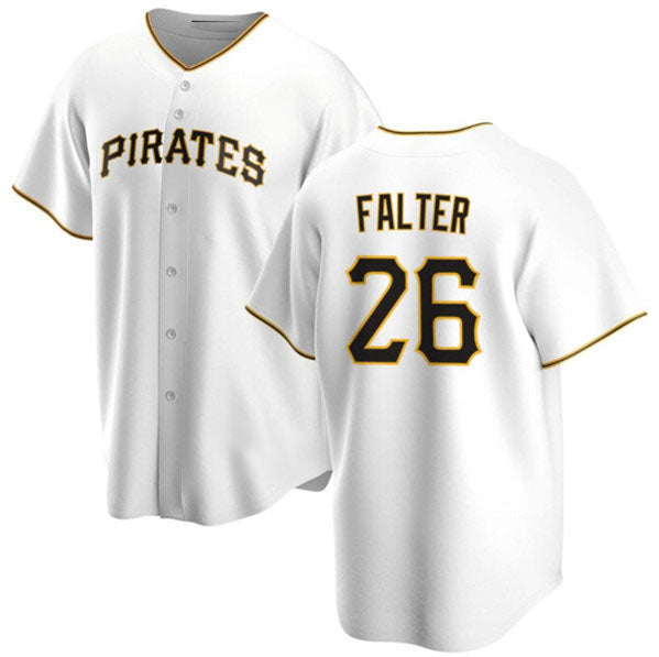 Pittsburgh Pirates #26 Bailey Falter White Cool Base Baseball Stitched Jersey baseball jersey product view 1