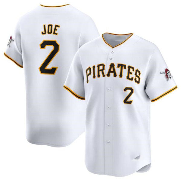 Pittsburgh Pirates #2 Connor Joe White Home Limited Baseball Stitched Jersey baseball jersey product view 1
