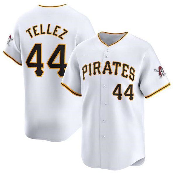 Pittsburgh Pirates #44 Rowdy Tellez White Home Limited Baseball Stitched Jersey baseball jersey product view 1
