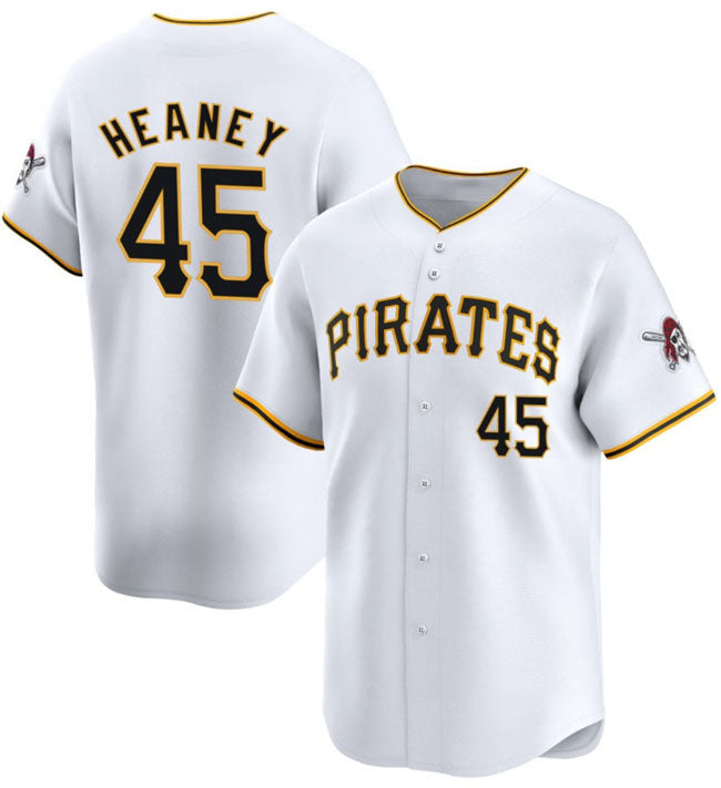 Pittsburgh Pirates #45 Andrew Heaney White 2025 Home Limited Stitched Baseball Jersey baseball jersey product view 1