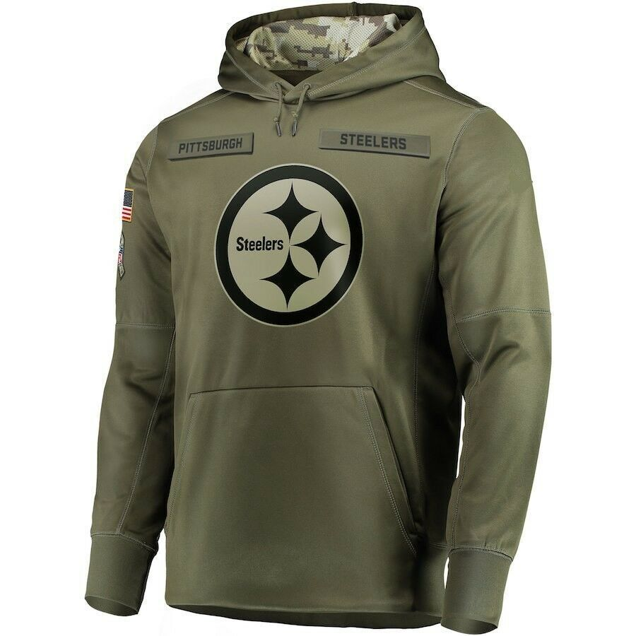 P.Steelers Salute To Service Club Pullover Hoodie Player Jersey Birthday gifts Stitched American Football Jerseys football jersey product view 1