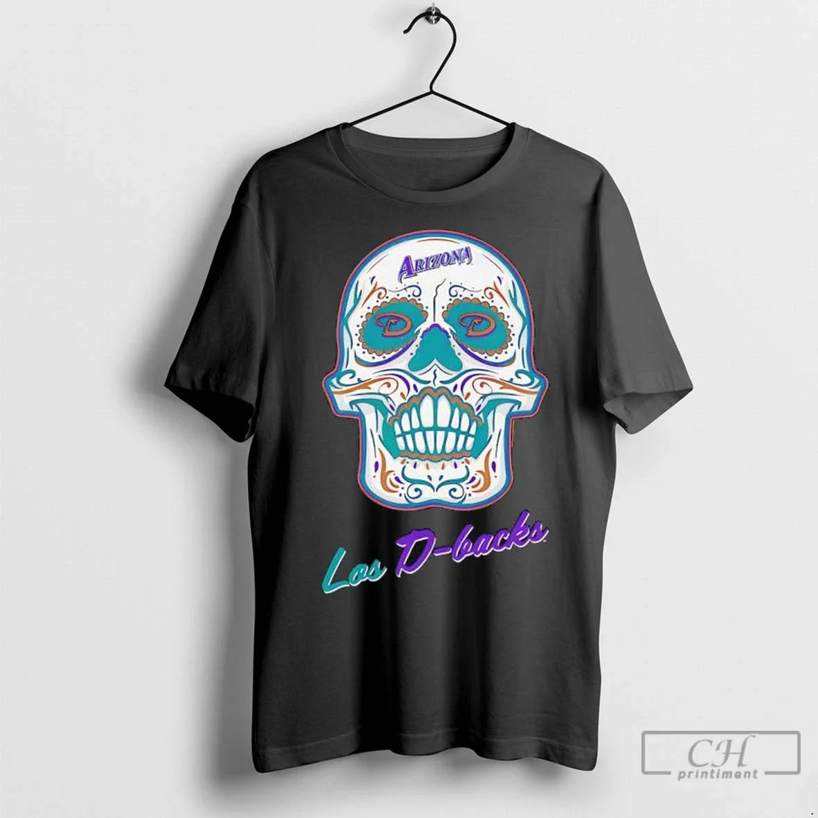 Premium Arizona Diamondbacks X Sugar Skull - Adult & Kids T-Shirts, Sweatshirts & Hoodies apparel design preview 1