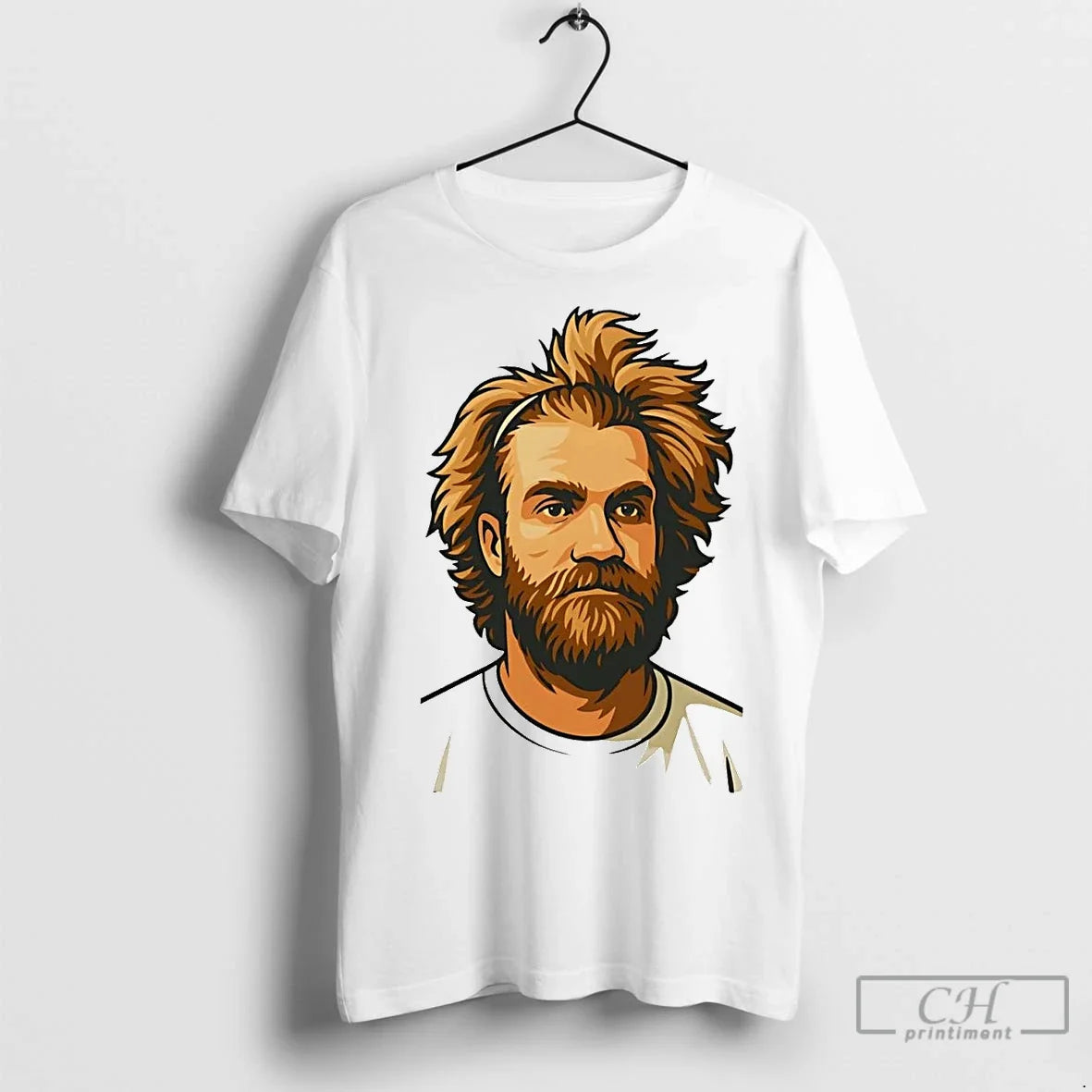 Premium Disheveled Bryce Harper Philadelphia Phillies - Adult & Kids T-Shirts, Sweatshirts & Hoodies apparel design preview 1