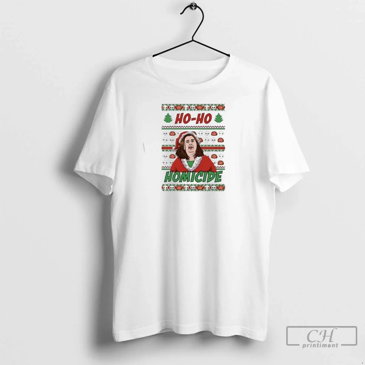 Premium Ho Homicide Merry Mushroom Lady Christmas - Adult & Kids T-Shirts, Sweatshirts & Hoodies apparel design preview 1