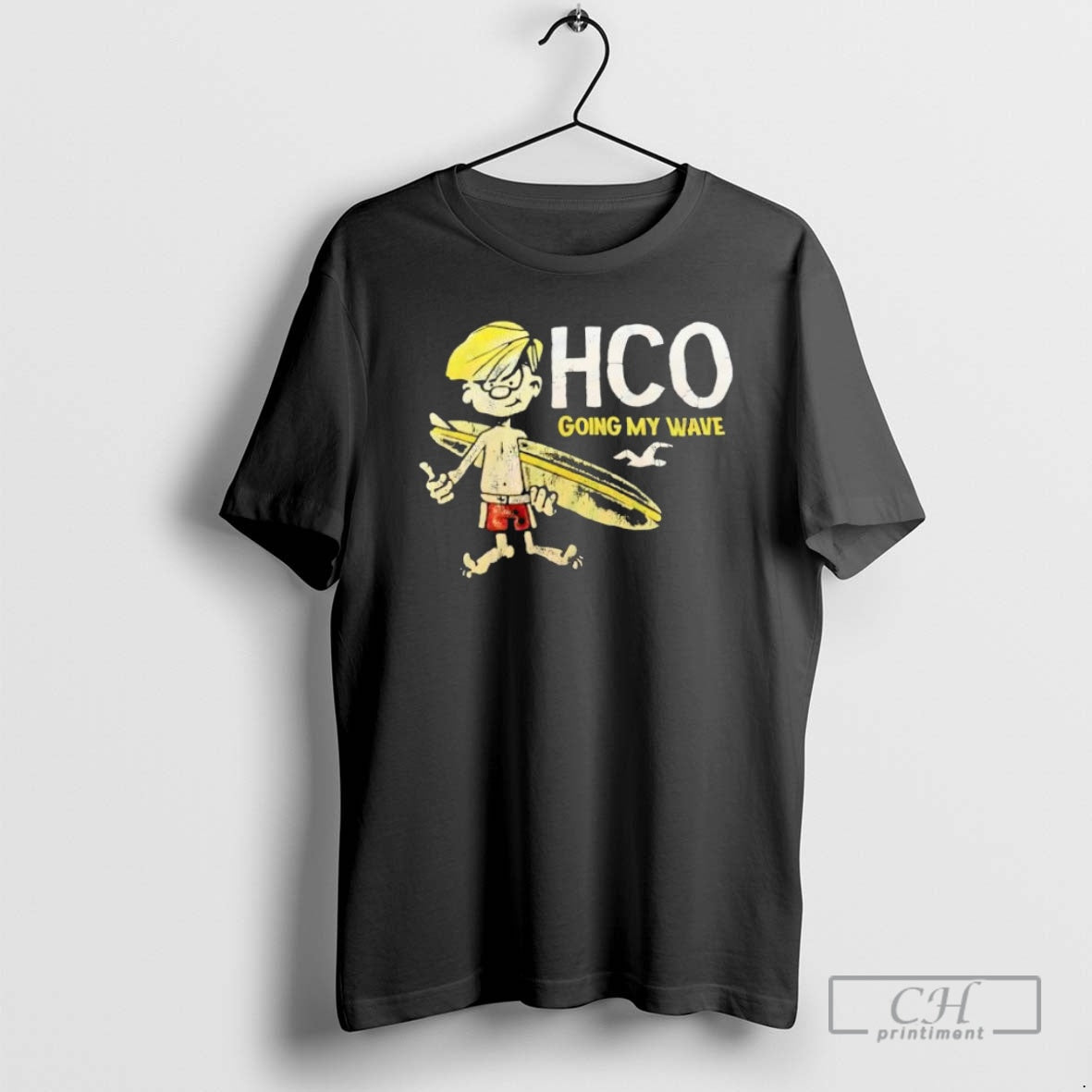 Premium Hollister Co Going My Wave Retro Sweater - Adult & Kids T-Shirts, Sweatshirts & Hoodies apparel design preview 1