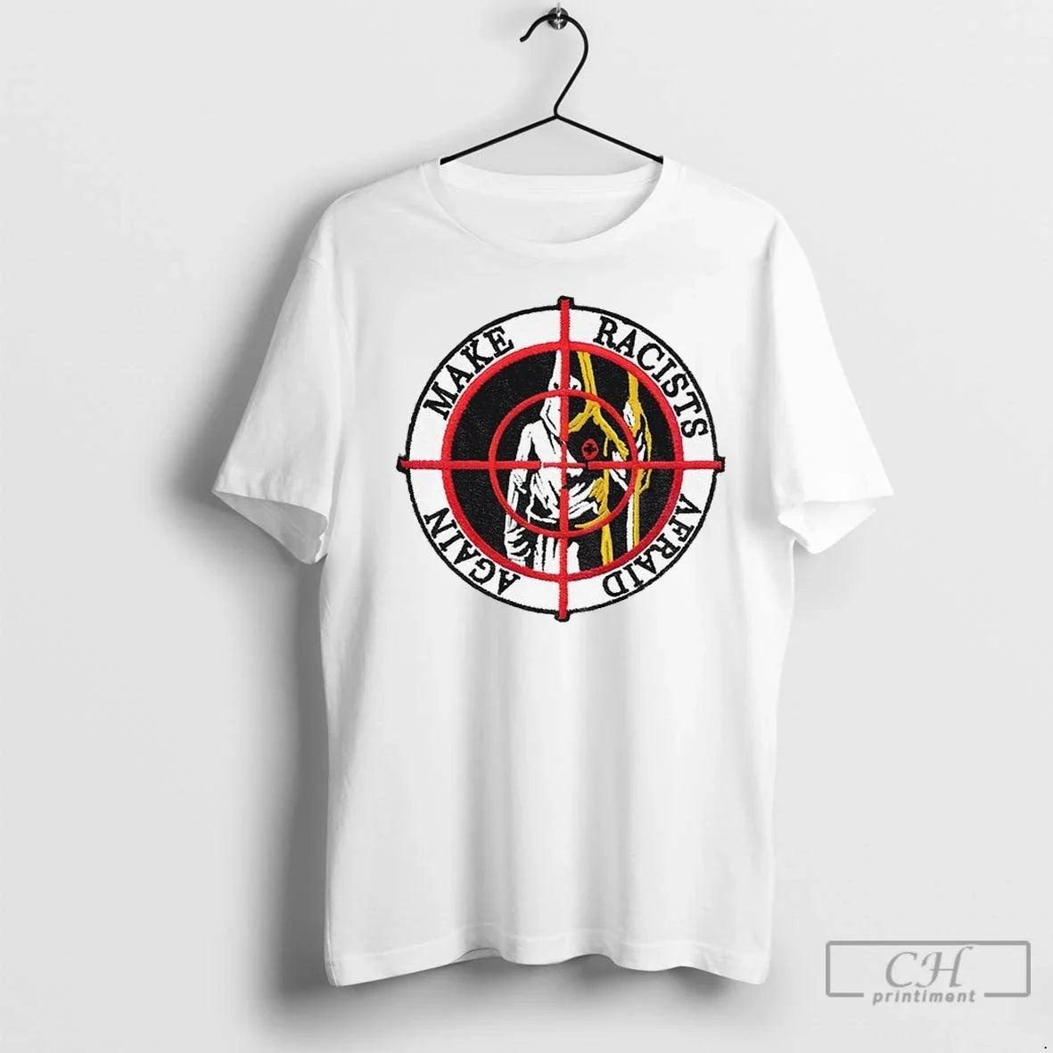 Premium Make Racists Afraid Again - Adult & Kids T-Shirts, Sweatshirts & Hoodies apparel design preview 1
