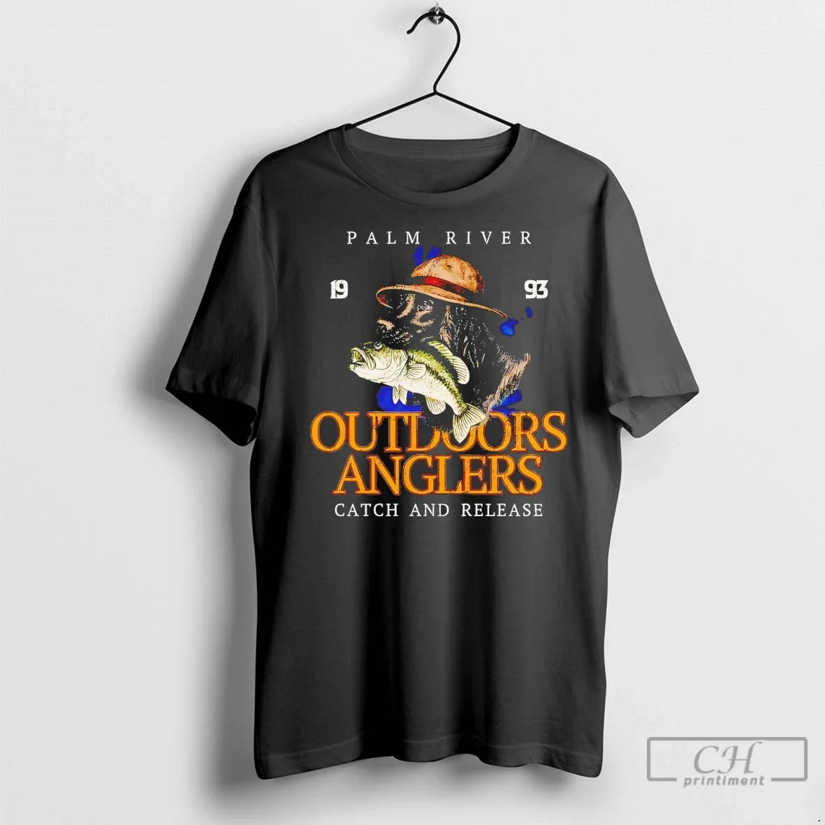 Premium Palm River Outdoors Anglers Catch And Release - Adult & Kids T-Shirts, Sweatshirts & Hoodies apparel design preview 1