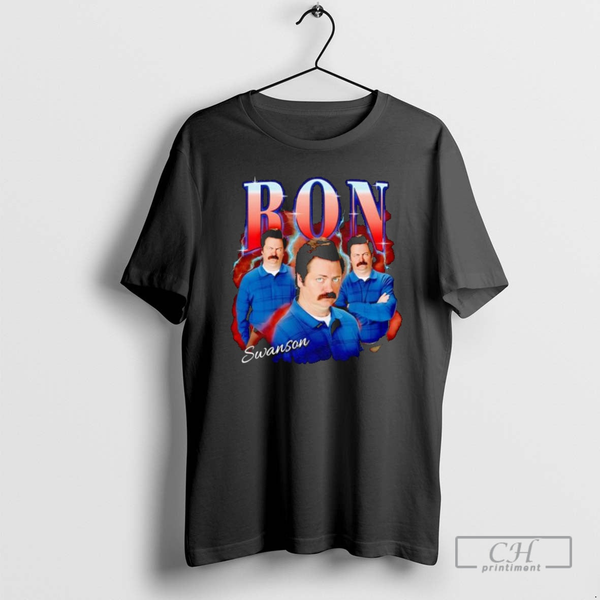 Premium Parks And Recreation Ron Heartthrob Graphic - Adult & Kids T-Shirts, Sweatshirts & Hoodies apparel design preview 1