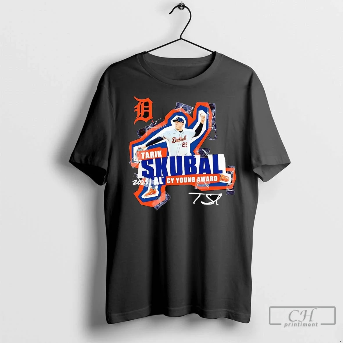 Premium Tarik Skubal Al Cy Young Award 2025 Detroit - Adult & Kids T-Shirts, Sweatshirts & Hoodies apparel design preview 1