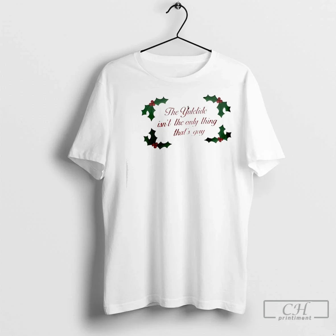 Premium The Yuletide Isnt Only Thing Thats Gay - Adult & Kids T-Shirts, Sweatshirts & Hoodies apparel design preview 1