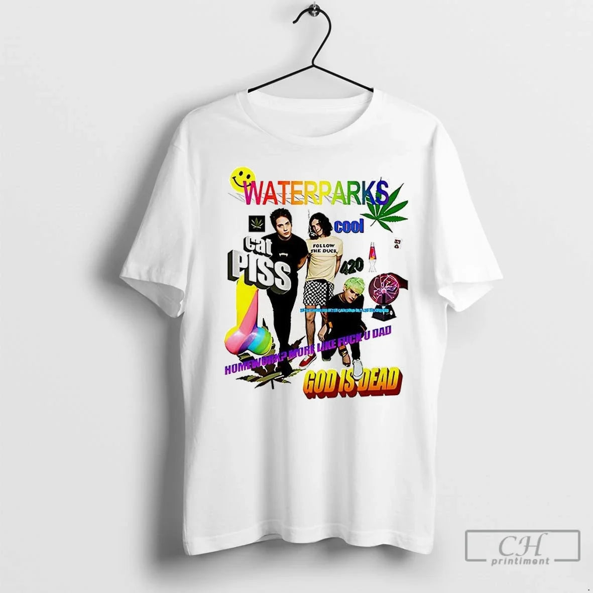 Premium Waterparks God Is Dead - Adult & Kids T-Shirts, Sweatshirts & Hoodies apparel design preview 1