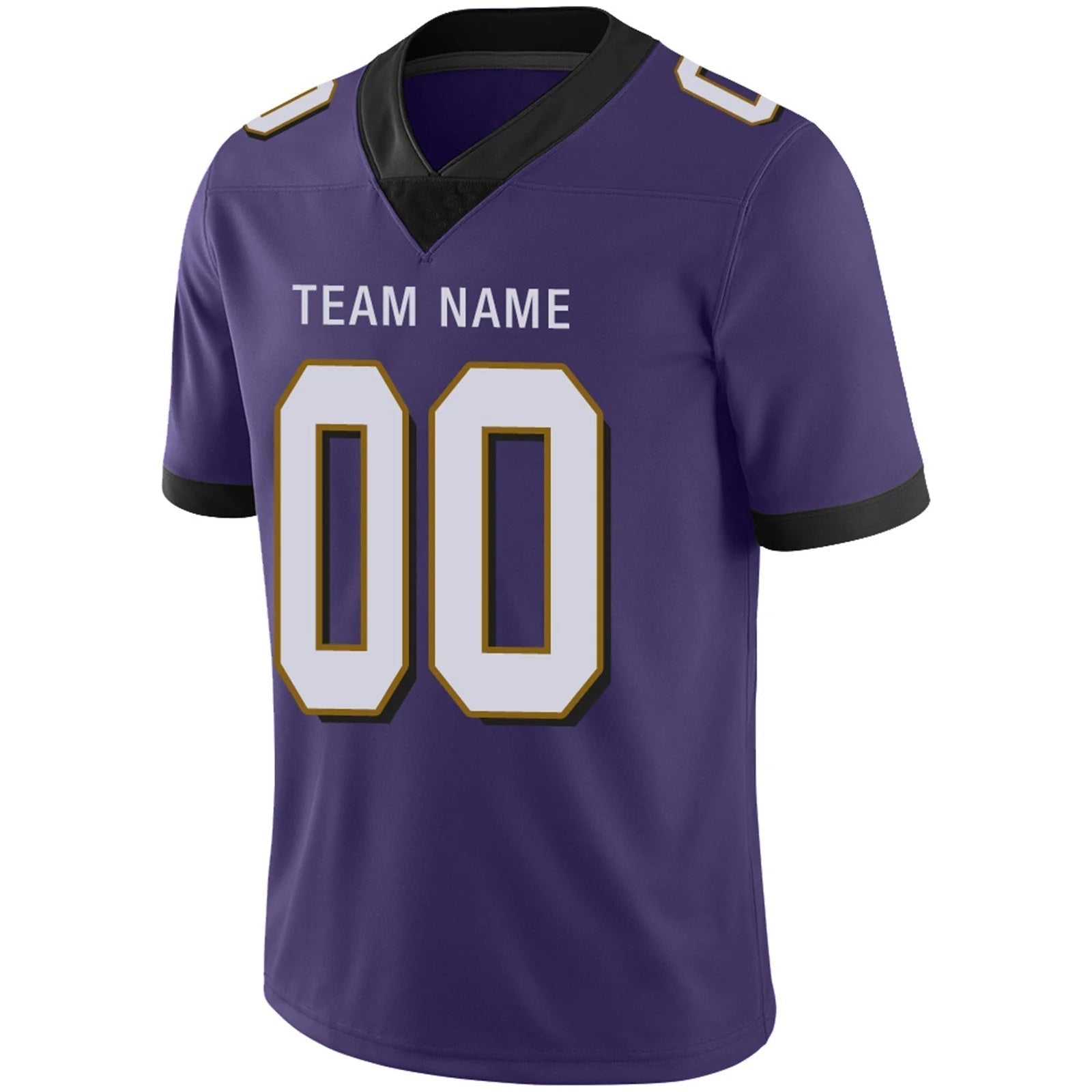 Custom B.Ravens Purple Personalized Design Game Football Jerseys football jersey product view 3