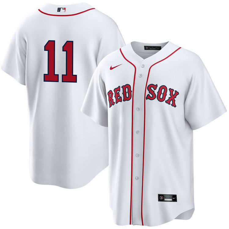 Rafael Devers Boston Red Sox Home Player Jersey – White baseball jersey product view 1