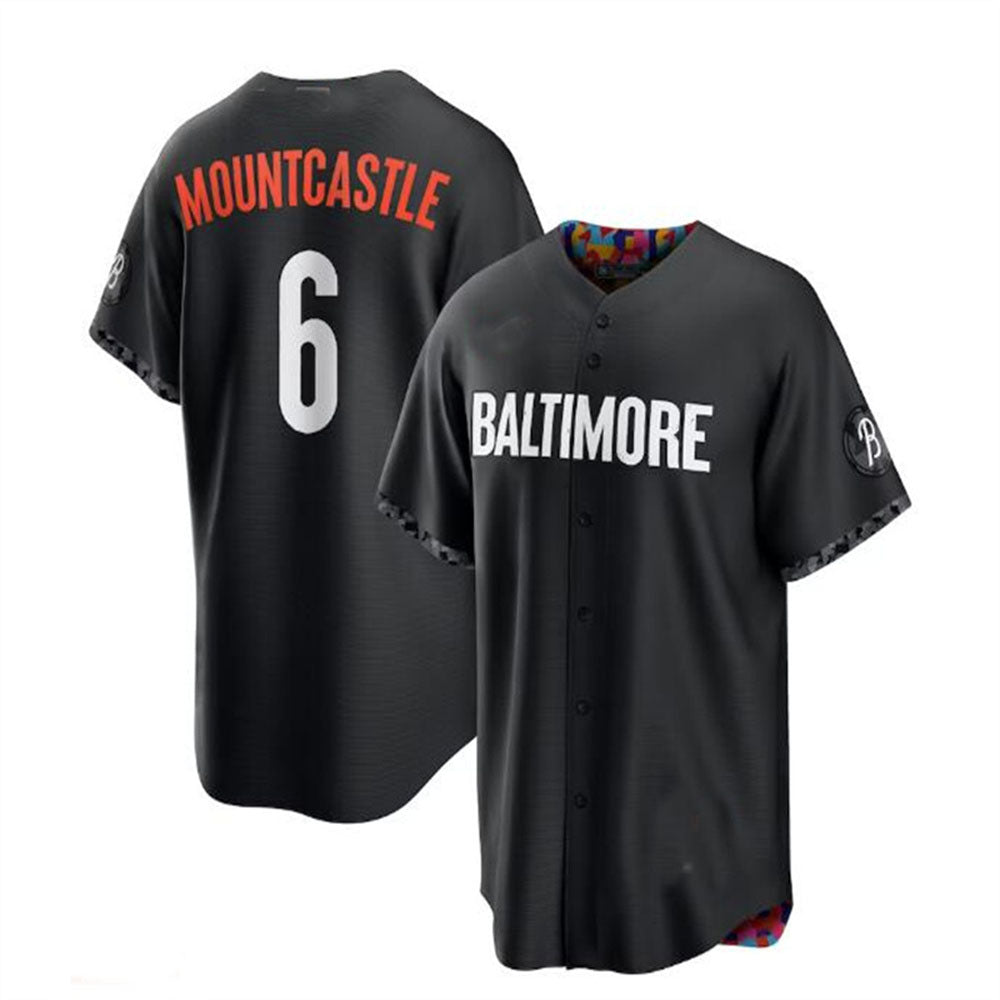 Baltimore Orioles #6 Ryan Mountcastle 2023 City Connect Replica Player Jersey - Black Baseball Jerseys baseball jersey product view 1