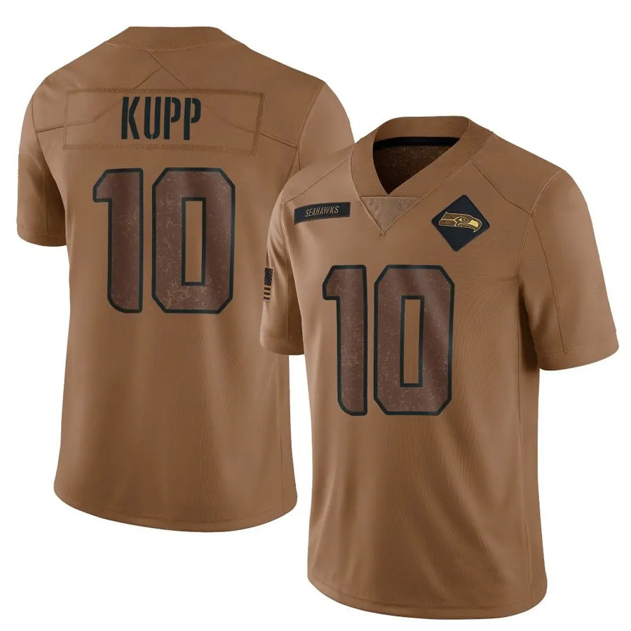 S.Seahawks #10 Cooper Kupp Player Brown Salute To Service Limited Football Jerseys football jersey product view 1