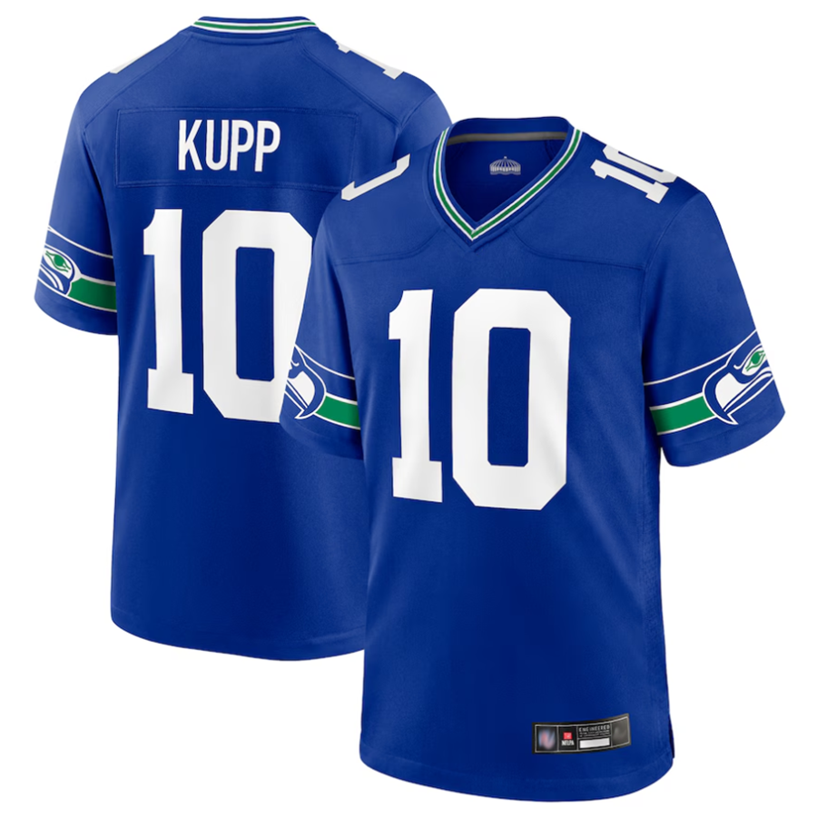 S.Seahawks #10 Cooper Kupp Player Royal Game Football Jerseys football jersey product view 1