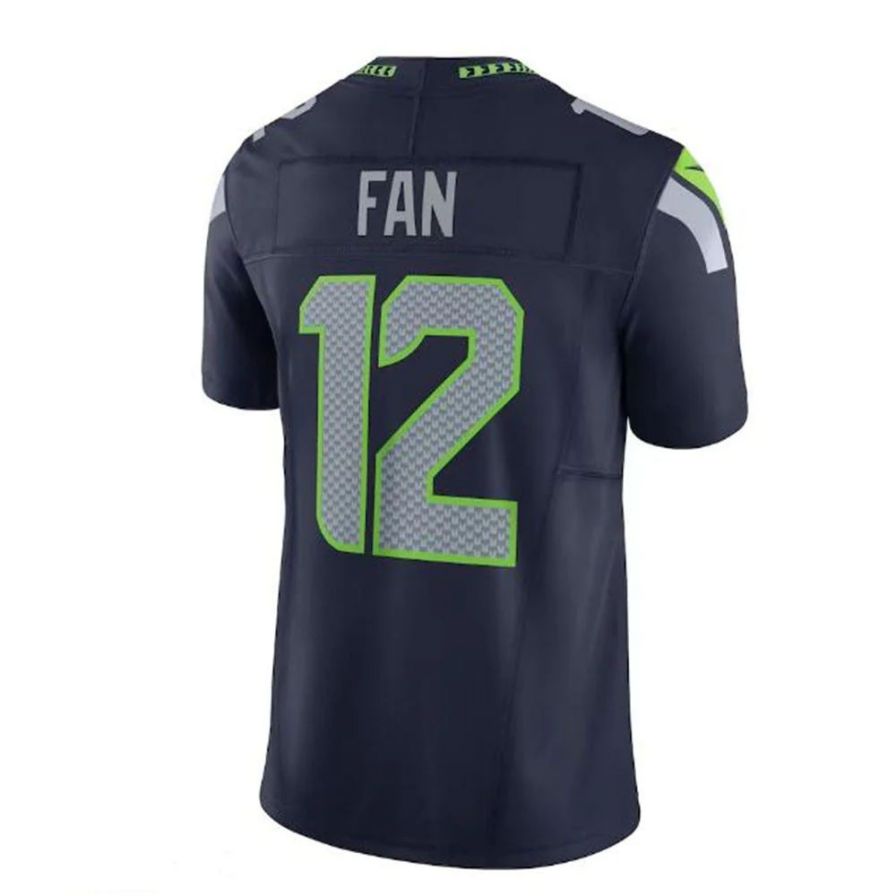 #12 12th Fan Player S.Seahawks Navy Vapor F.U.S.E. Limited Football Jerseys football jersey product view 1
